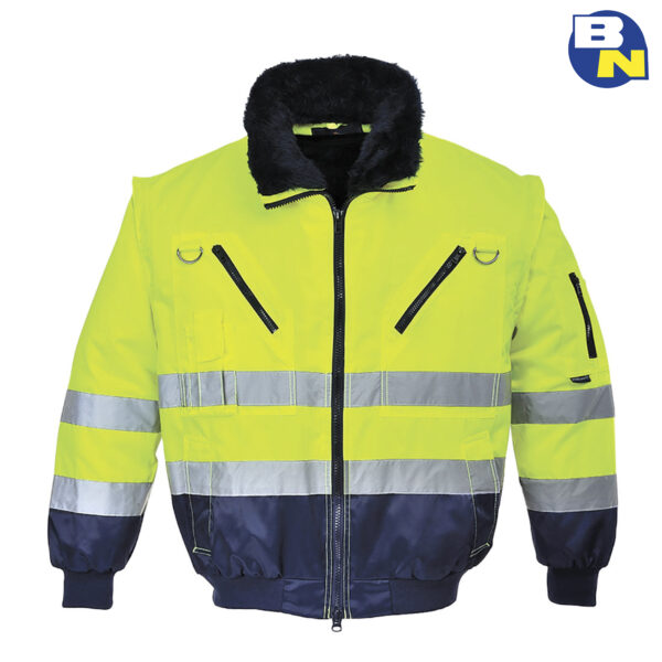 Abbigliamento-Pro-giacca-3in1-alta-visibilità-gialla