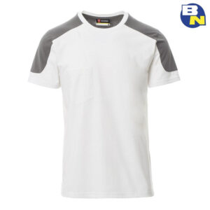 t-shirt bicolore bianca